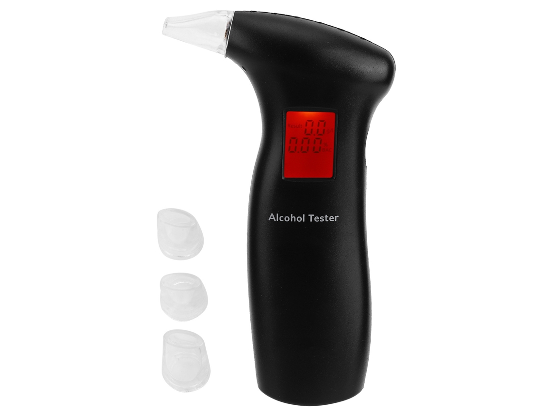 Analisador De Álcool Profissional Para Motoristas Com Display Lcd, Testador De Hálito Portátil, 4 Bicos Trocáveis