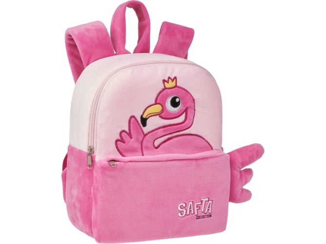 Mochila SAFTA Peluche Flamingo (22x27x10 cm)