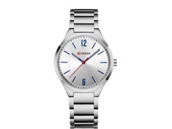 Reloj De Pulsera De Cuarzo Para Hombre, Sencillo Y Elegante, De Aleación, Estilo Casual De Negocios.