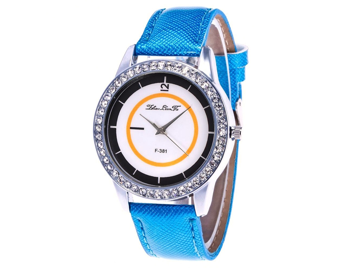 Reloj De Pulsera Analógico De Moda Para Mujer Con Esfera Redonda (rosa)
