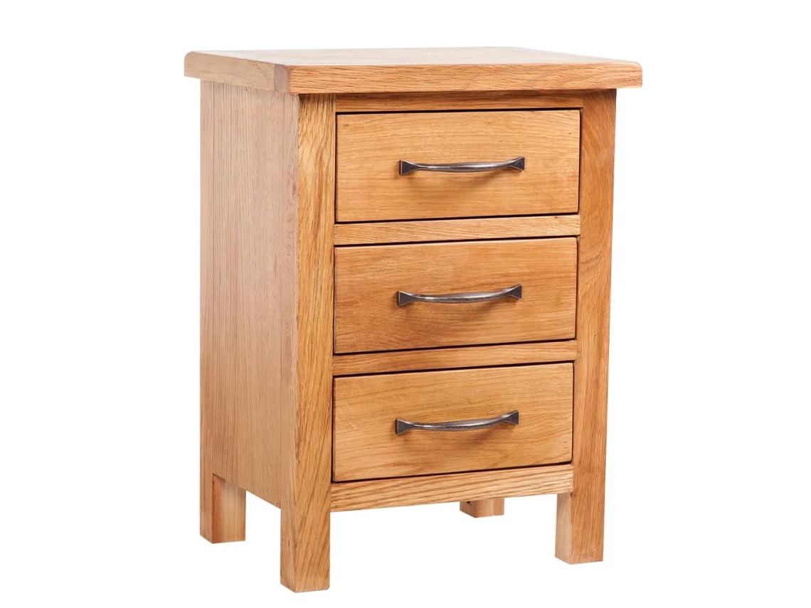 Maison Exclusive - Mesitas De Noche 2 Unidades Madera Maciza De Roble 40x30x54 Cm