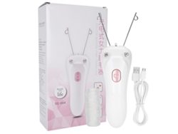 Depiladora Eléctrica De Hilo Usb Carga Depilador Facial Depilación De Hilo Rosa