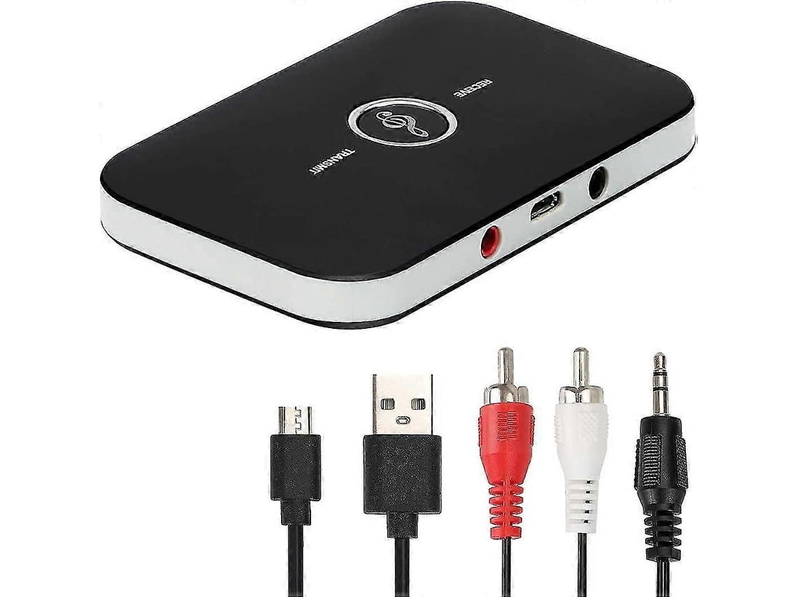 Adaptador receptor Bluetooth 5.0, transmisor receptor 2 en 1 con salida de audio de 3,5 mm, adaptador/convertidor de audio RCA Bluetooth Rosewell