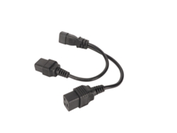 Yncm-cabo De Energía Divisor Y Iec320 C14 Para Dual C19
