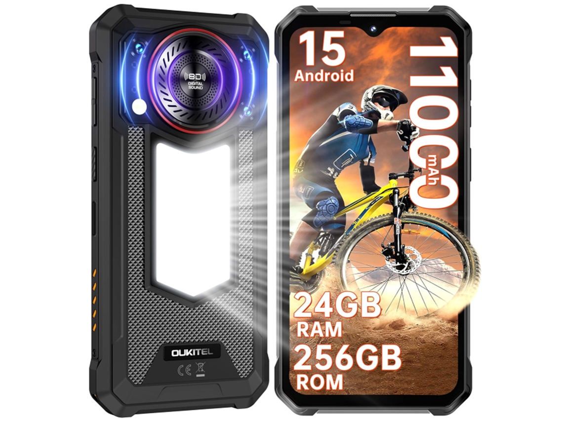 Smartphone robusto Oukitel WP53 Pro 6.52'' 24 GB 256 GB 50 MP 11000 mAh Android 15 Negro