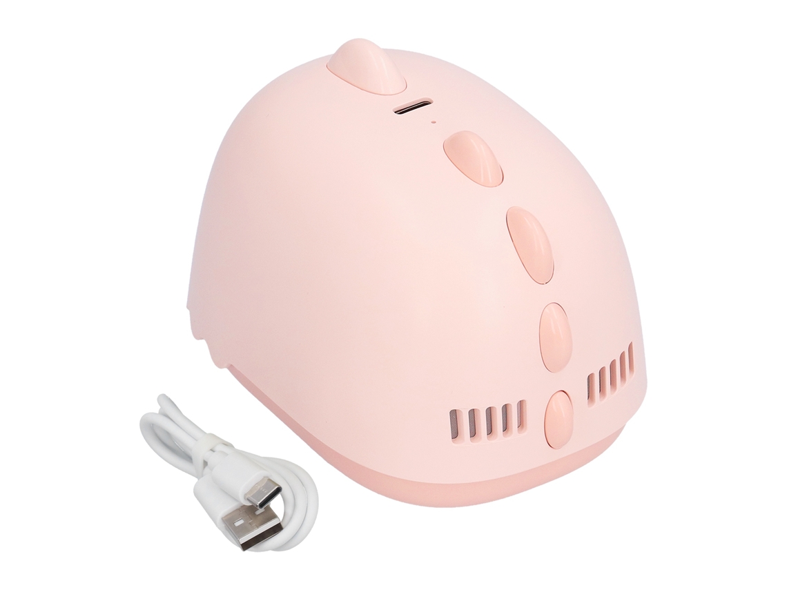 Aspiradora Mini Escritorio Potencia Fuerte 2 Niveles Carga Rápida Portátil Rosa