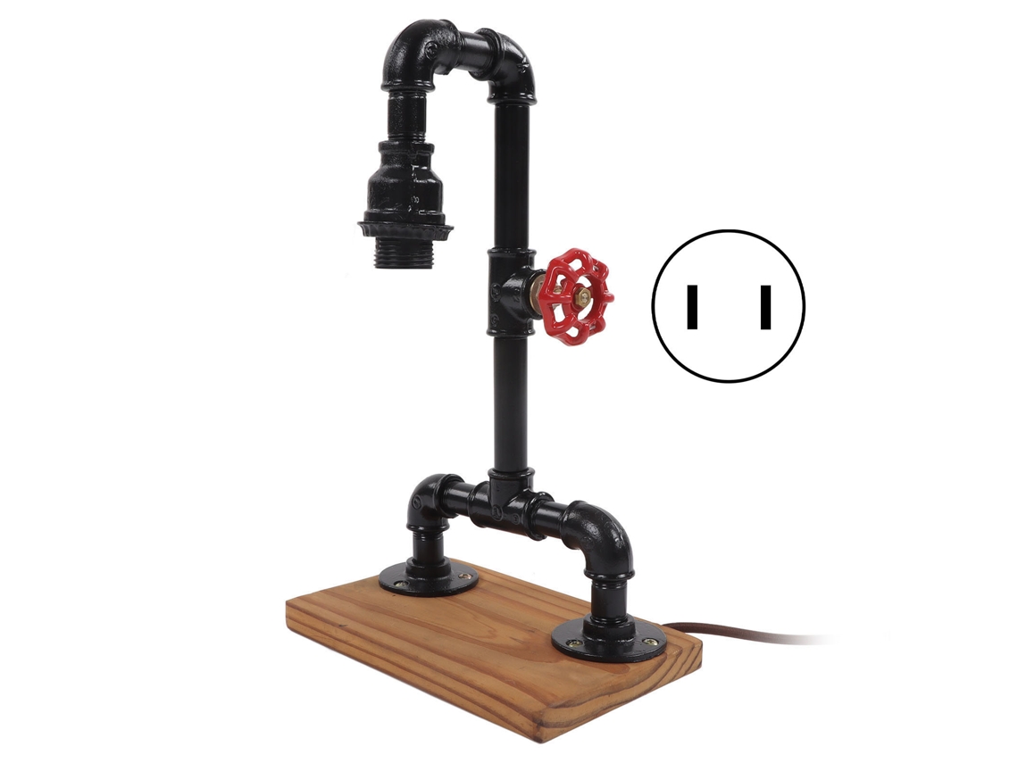 Bj-lâmpada De Mesa Retrô Com Led Tubo De Água Decorativo Para Dormitório Restaurante Eua 110v