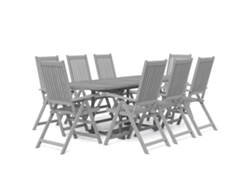 Maison Exclusive - Juego De Comedor De Jardín 9 Piezas Madera Maciza De Acacia