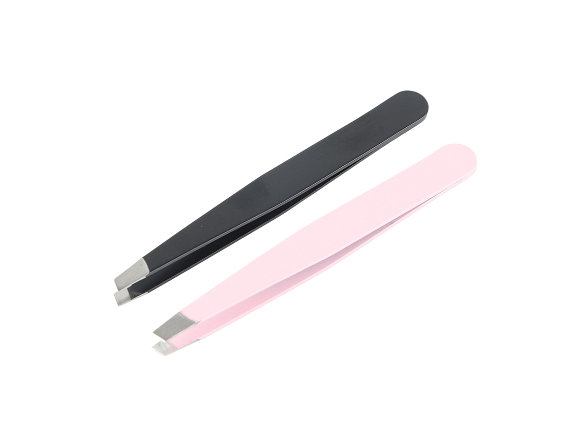 Pinzas De Acero Inoxidable Para Cejas (juego De 2) Para Depilación Y Maquillaje.