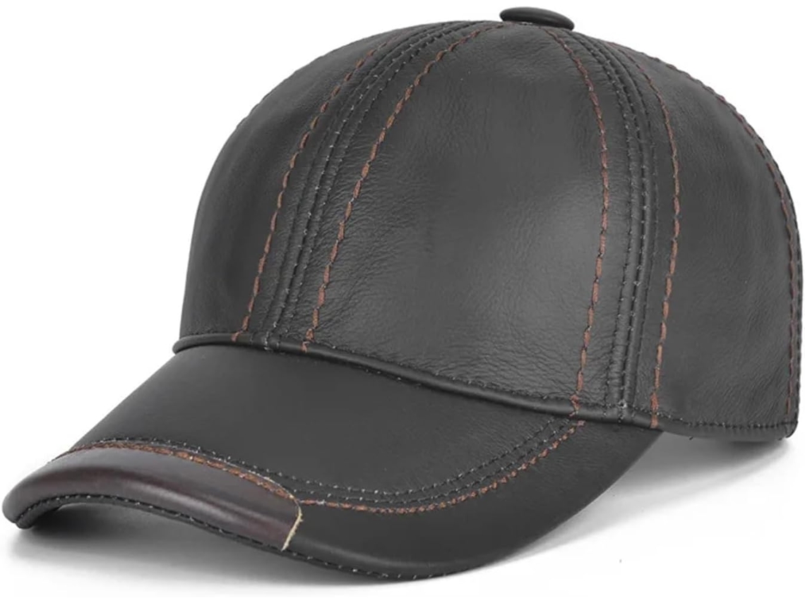 Gorras De Cuero Genuino De Vaca Para Hombre, Otoño/invierno, 100% Cuero De Vaca, Nuevas.