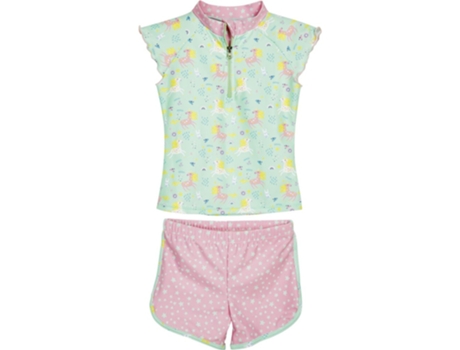 Bañador de 2 piezas para niña con protección UV PLAYSHOES Unicorn 4/5 ans