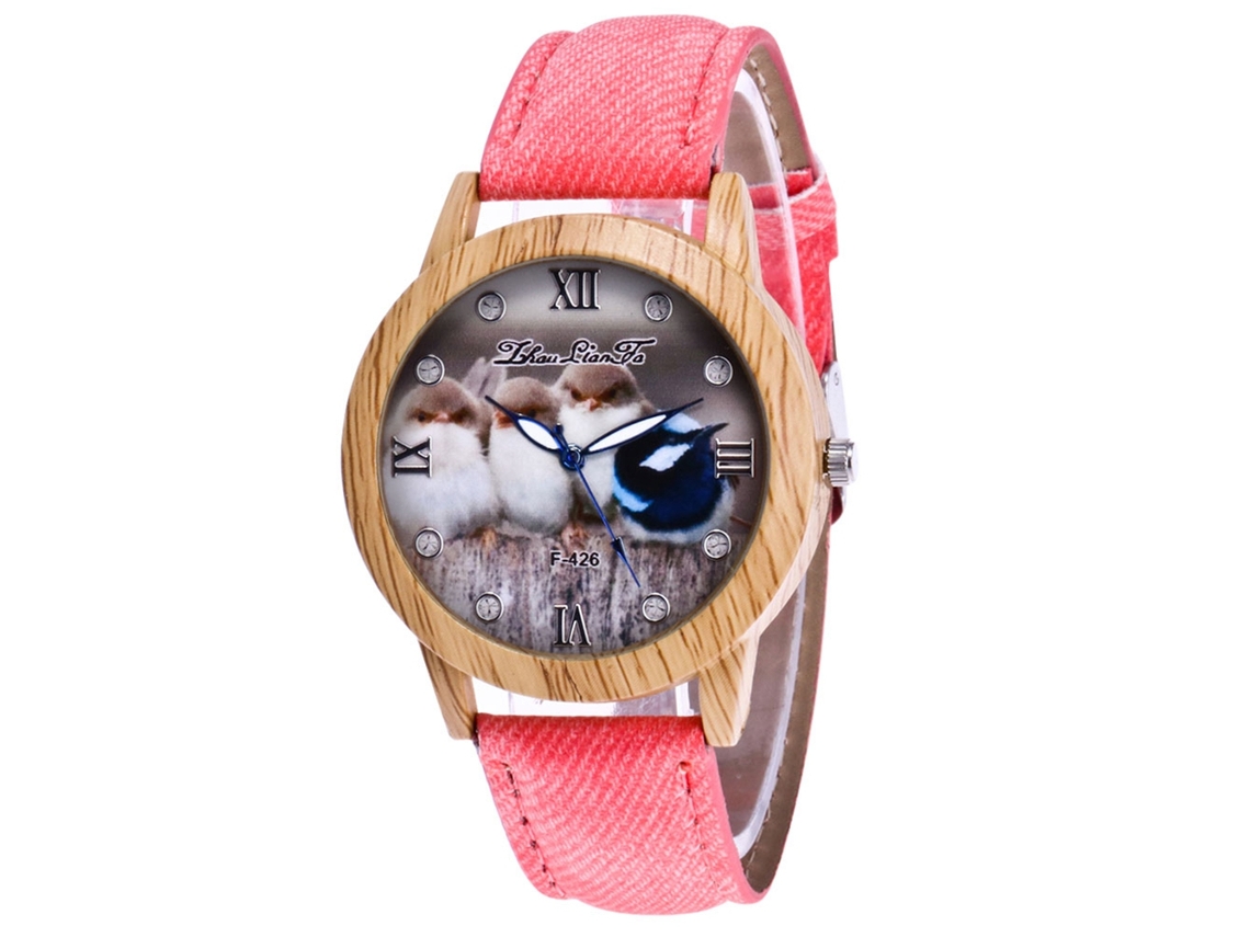Reloj De Pulsera De Cuarzo Zhoulianfa Con Correa Vaquera Para Hombre Y Mujer.