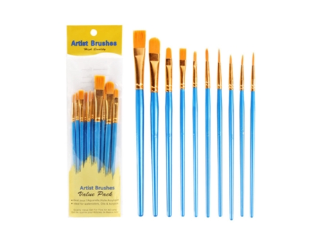 Juego de pinceles para pintura al óleo, 10 Uds., pinceles para pintar arte KH2023