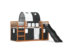 Litera VIDAXL Negro Madera (80x200 cm)