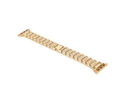 Elegante correa de repuesto para reloj de acero inoxidable con diamantes