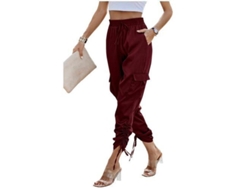 2026-pantalones De Cetim Para Mulheres De Esporte De Cintura Alta Com Bolsos Casuais Longos