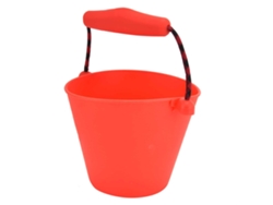 Cubo De Arena Plegable De Silicona Multifuncional Para Niños, Cubo De Playa Y Agua Rojo