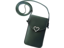 2026-bolsa De Teléfono De Cuero Para Mujer Billetera Pequeña Con Ranura Para Tarjetas Vacaciones Viaje Verde