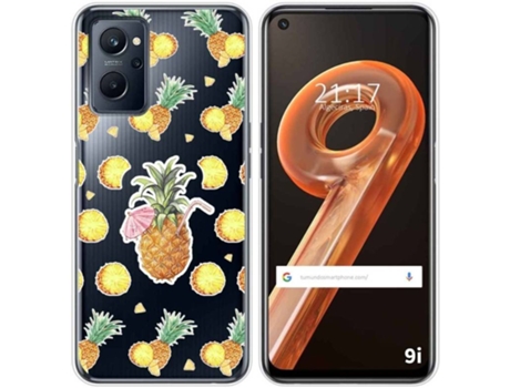 Carcasa Realme 9i TUMUNDOSMARTPHONE Dibujos Transparente Piña Multicolor
