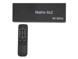Conmutador De Matriz Hdmi (6 Entradas 2 Salidas, Compatible Con 4k60hz)