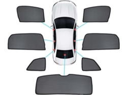 Parasol De Verano Para Ventanas Delanteras Y Traseras Del Lexus Lx570 2015-2021 (parabrisas Trasero).