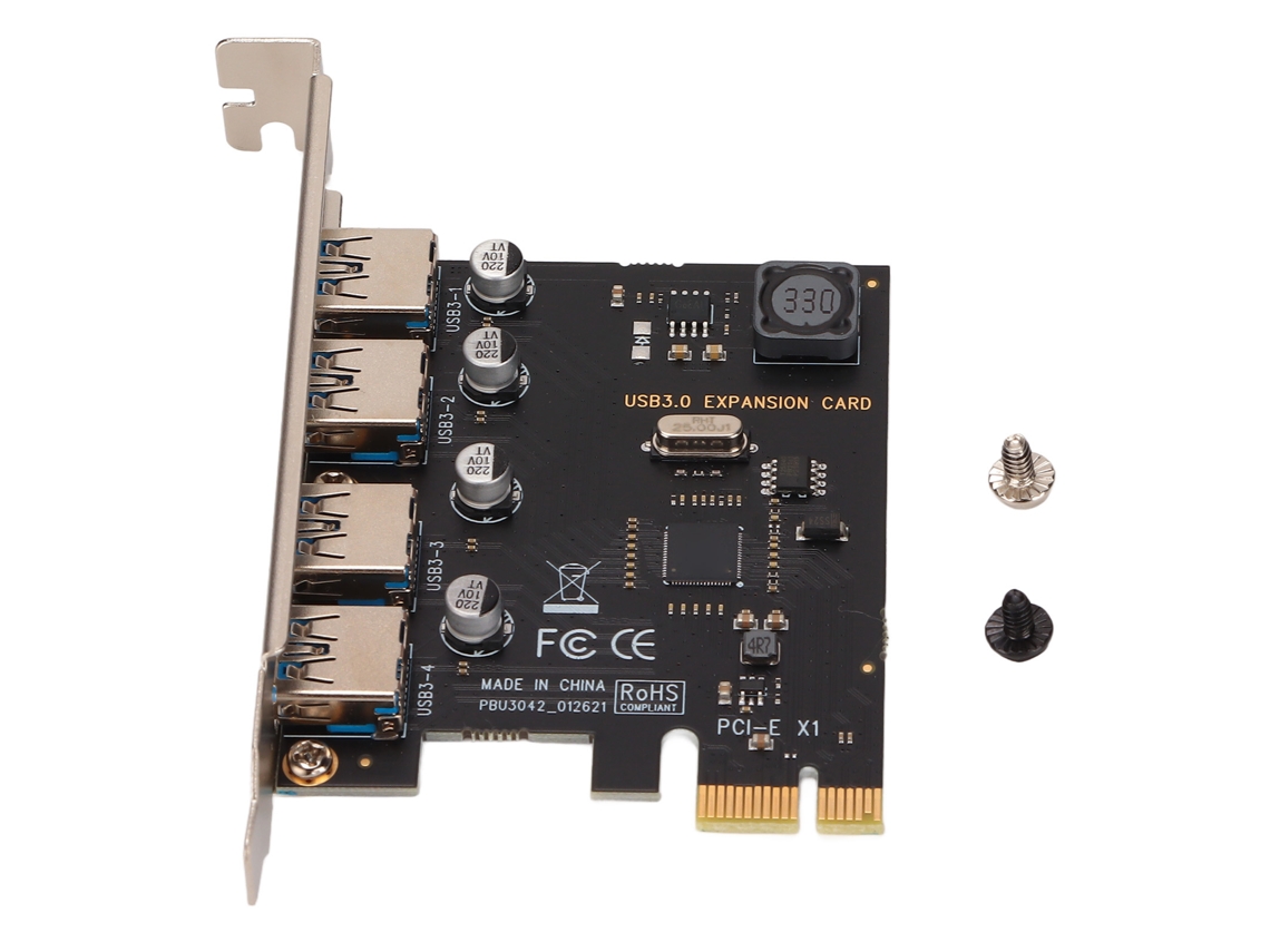 Tarjeta De Expansión Pci E A Usb 3.0 4 Puertos 5gbps De Alta Velocidad Para Computadora De Escritorio