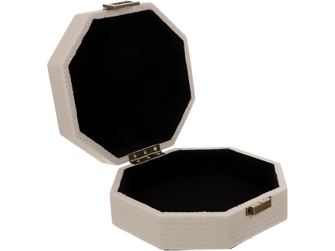 Caja De Joyería Octogonal De Pu, Estuche De Almacenamiento Creativo Para Relojes Y Pulseras...