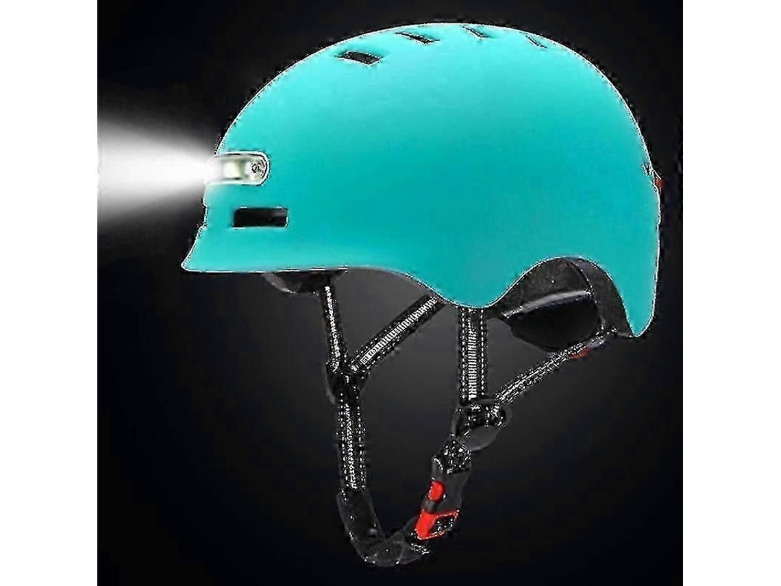 Casco para ciclismo y motocicleta con luz de advertencia iluminada para adultos y niños. TAISHENGDA