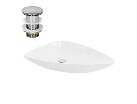Lavabo ML-DESIGN (69 x 46 x 13 - Cerámica - Blanco)