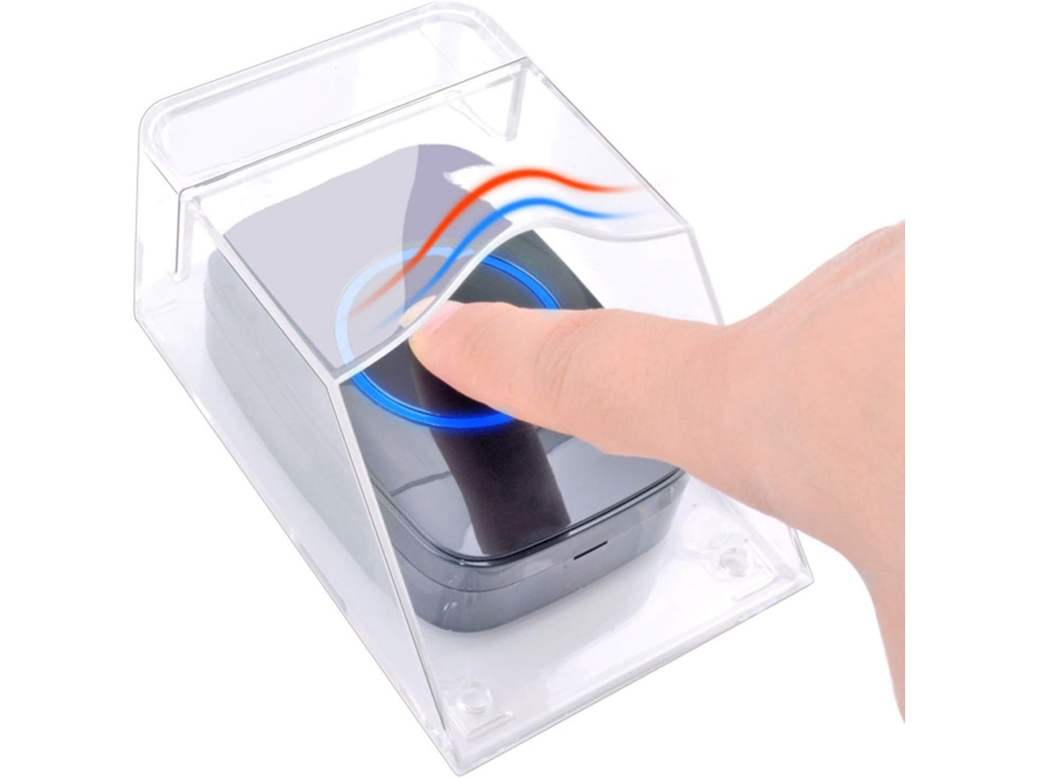 Funda protectora transparente para timbre de exterior, impermeable, inalámbrica, montaje en pared 11 x 6 x 5 cm Jeiibrzui