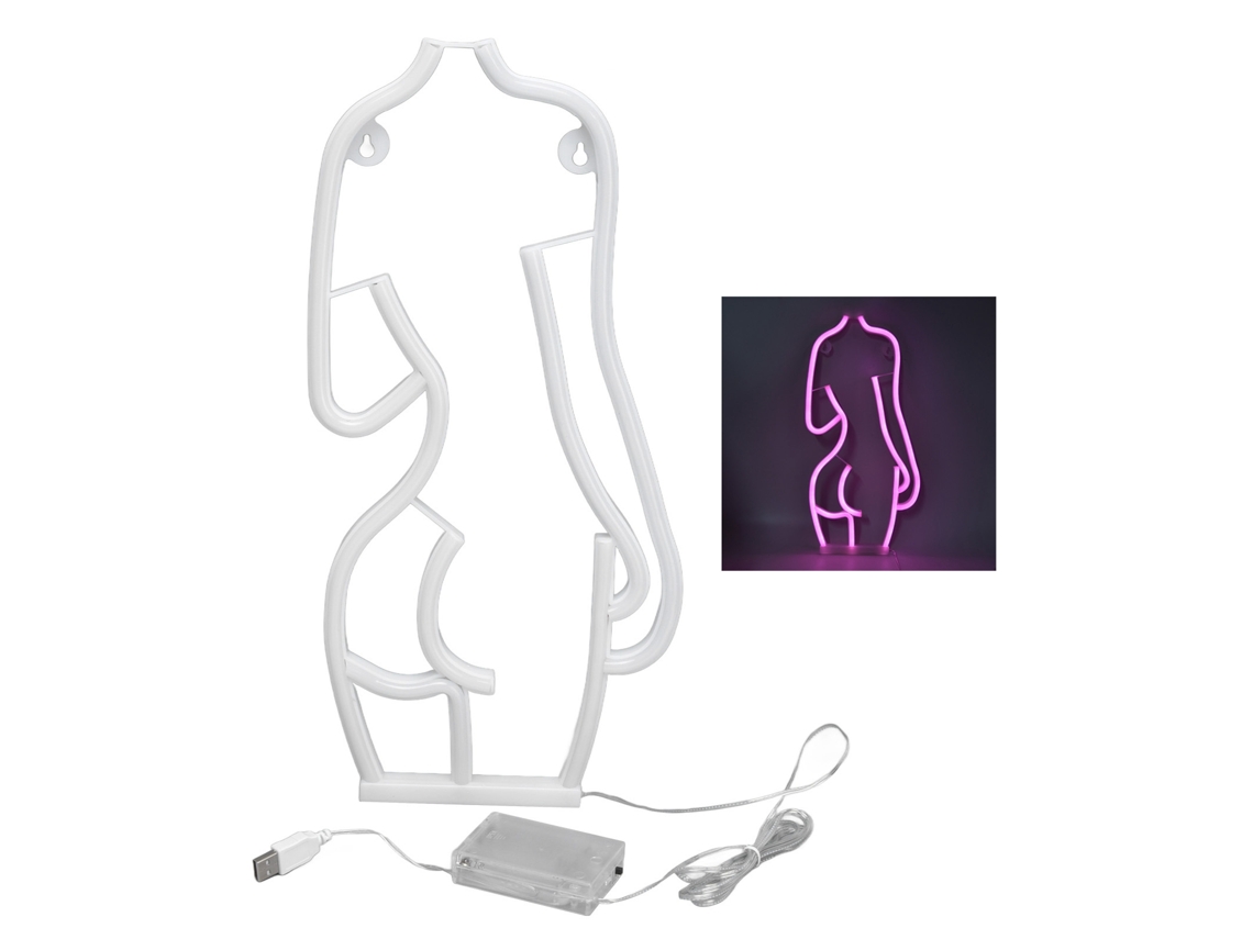 2026-señal Neon Led Mujer Desnuda Luz Rosa Para Decoración Pared Bar Ktv Fiestas Usb O Batería