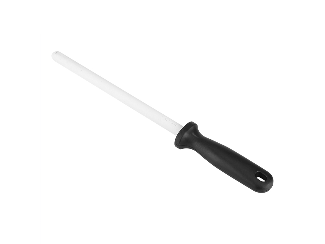 Almohadilla de lijado de cerámica de 8 pulgadas para afilar cuchillos de cocina y tijeras, blanca y negra.