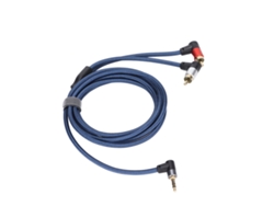 Cable De Audio Estéreo De 3,5 Mm Macho A 2rca Macho Con Adaptador Trenzado De Nailon, 2 M, Para Altavoces, Amplificador Y Mezclador.