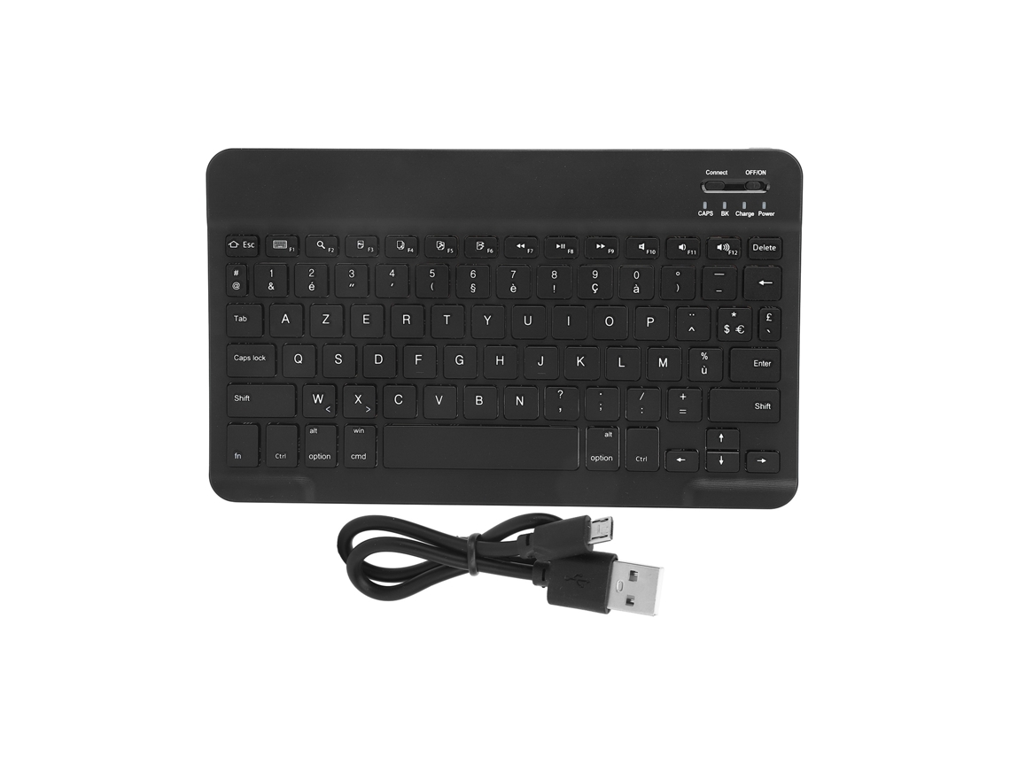 Teclado Inalámbrico Bluetooth Portátil Para Tabletas Ios/android - Francés/inglés - Negro