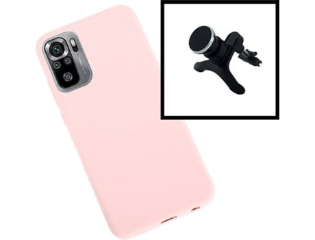 Kit Soporte Magnético + Carcasa Xiaomi Poco M3 Pro 5G PHONECARE Silicona Rosa