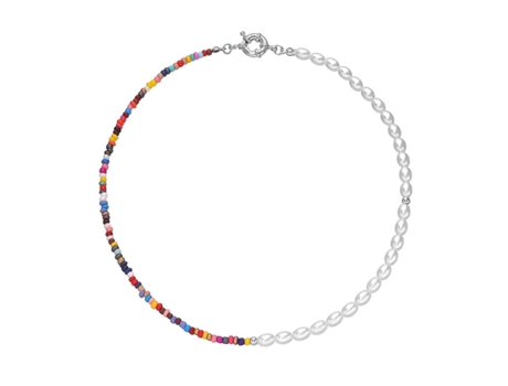 Collar de gargantillas de perlas para mujeres joyas de garabatín de cuentas coloridas hechas a mano