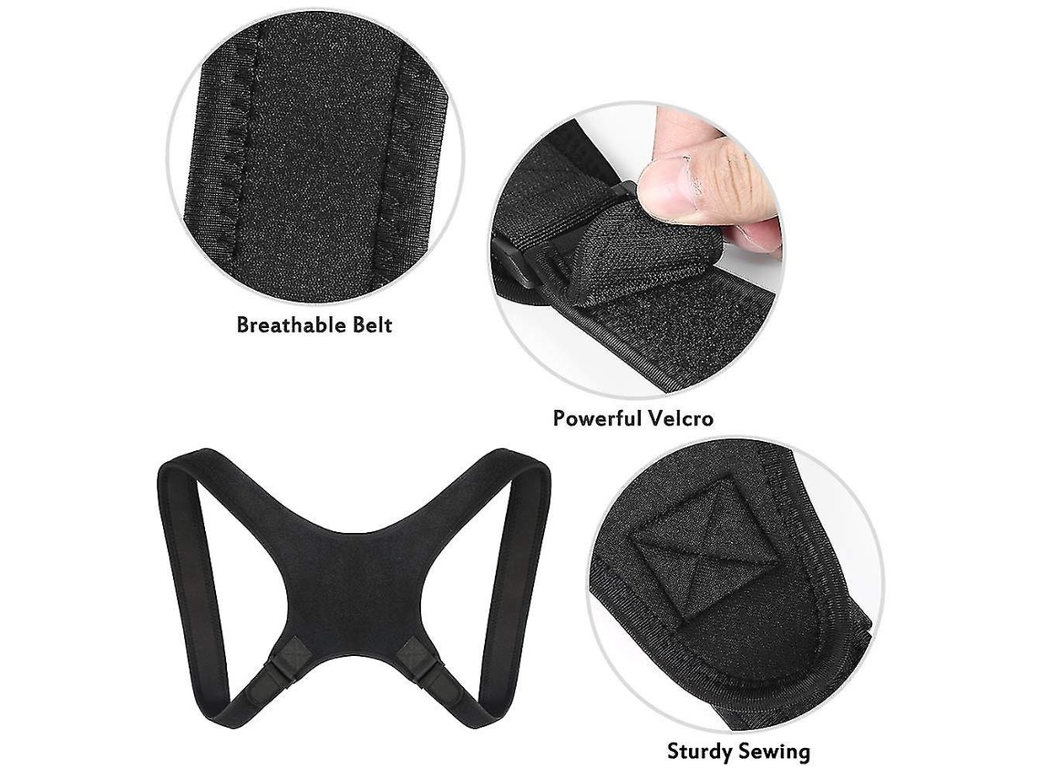 Corrector De Postura Ajustable Para Mujeres Y Adolescentes Con Soporte Lombar Y Correas