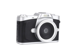 Cámara digital Halinuia para estudiantes, 68 MP, estilo retro, portátil, con pantalla abatible y diseño femenino.