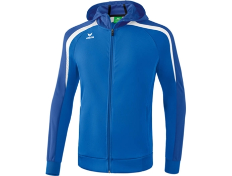 Chaqueta Entrenamiento Niños ERIMA Liga 2.0 con Capucha (Azul y Blanco - 6 ans)