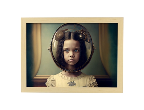 NACNIC Poster Protector De Cristal En Estilo Surrealismo Cinematográfico Ilustraciones Y Grabados De Historieta Abstracta Y Artística A4 Marcos Mad...
