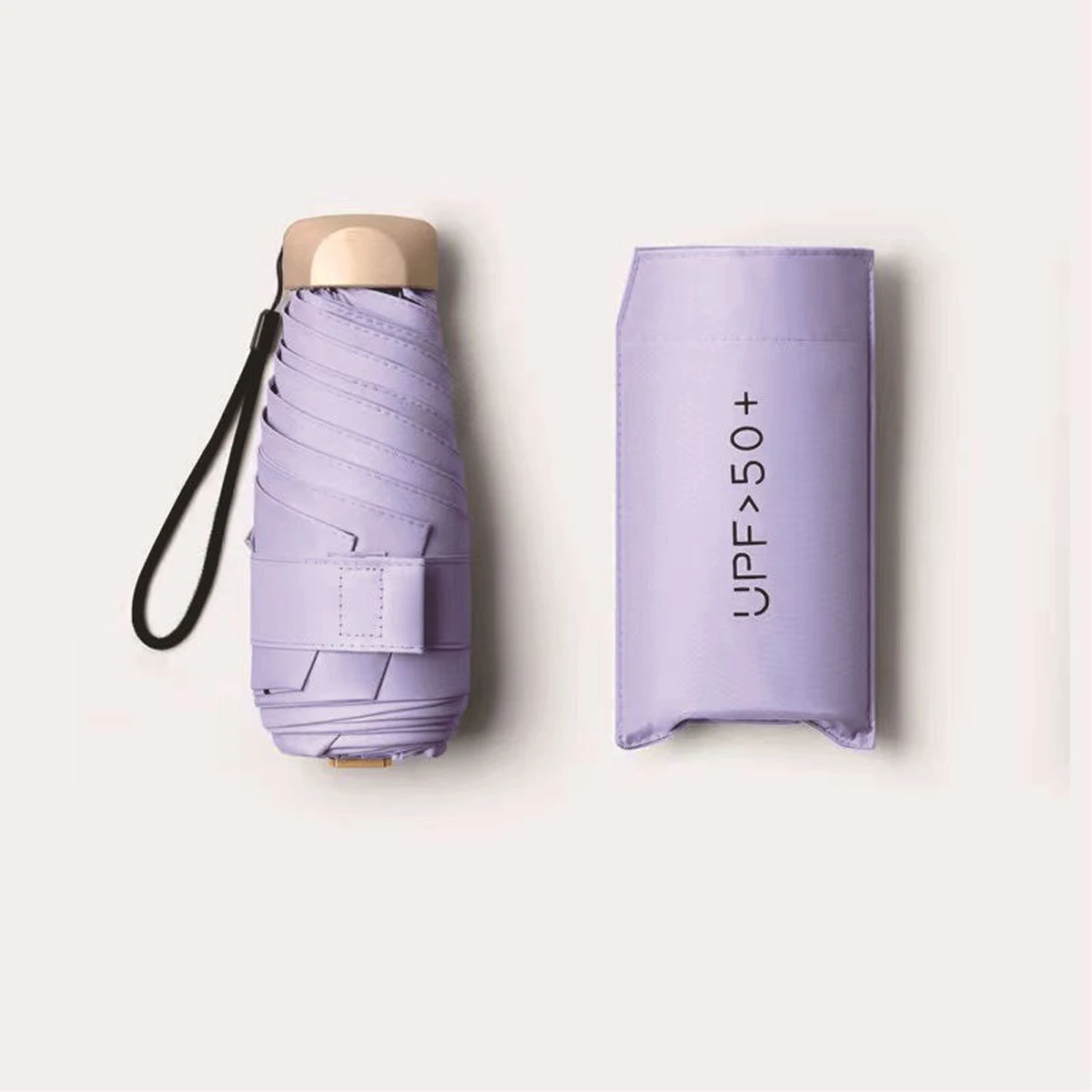 Paraguas de bolsillo MDUG ligero con protección UV (amarillo)