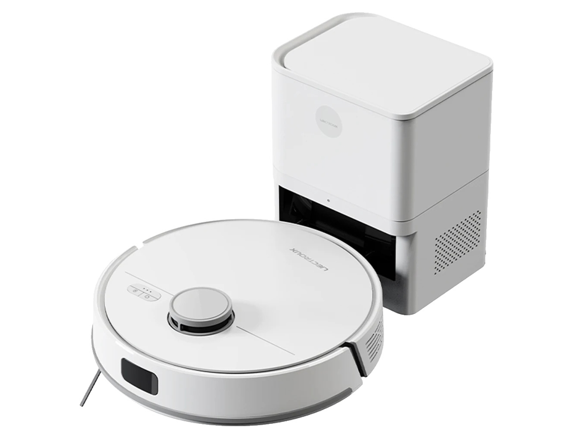 Robot aspirador, potencia de succión de 6500 Pa, navegación inteligente, blanco (OEM)