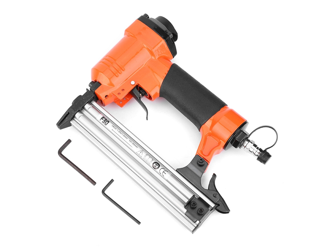 Pistola Neumática Industrial F30 Para Clavos Rectos, Grapadora Con Aire Comprimido, Material De Acero, Duradera.