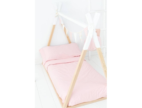 Juego de Sabánas Infantil SOKIOS (180 x 270 - Algodón - Rosa)