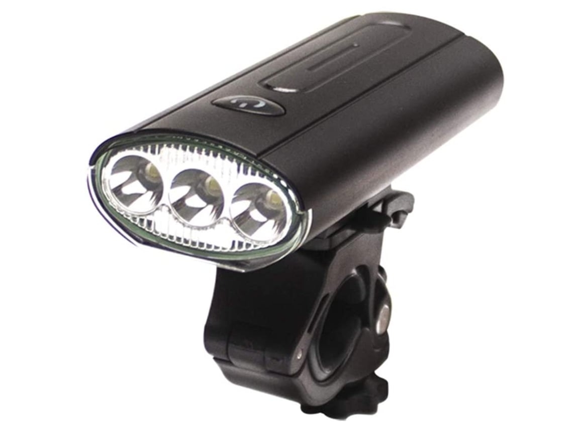 Luz Bicicleta Usb Recargable Linterna Linterna Faro Bicicleta Lámpara Mtb Linterna Negro-Negro ENZONS
