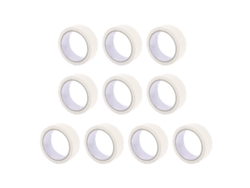 10 Unidades De Cinta Adhesiva Blanca Para Pintar Paredes, Ladrillos, Vidrio, Madera, Plástico Y Metal.