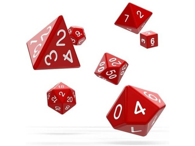 Juego de Dados ULTIMATE GUARD Dice RPG (Rojo)