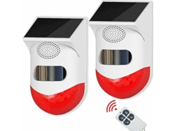 2 Pacotes 2 em 1 Detector de Alarme Sonoro Wifi com Controle Remoto Inteligente para Casa Fazenda Celeiro Vila Quintal   
