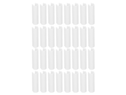 Abrazaderas para tubos de invernadero de PVC, multifuncionales y reutilizables, para cubiertas de piscina, láminas y telas de sombra, color blanco, tamaño pequeño, 32 unidades