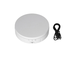 Estante Expositor Giratorio Automático De 145 Mm Con 3 Velocidades Y Conexión Usb Para Vitrinas De Joyería, Con Capacidad De Hasta 10 Kg.